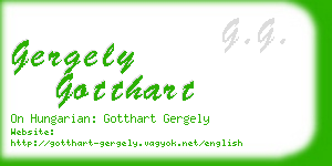 gergely gotthart business card